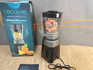 Cecotec Batidora de Vaso con Jarra de 1,5L Power B