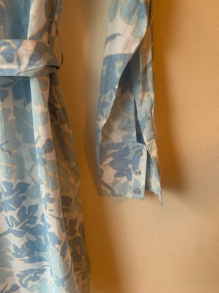 Vestido Camisero TEX Talla 38 Azul Celeste