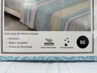Juego de sábanas 3 piezas