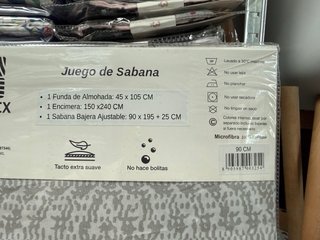Juego de sábanas 3 piezas
