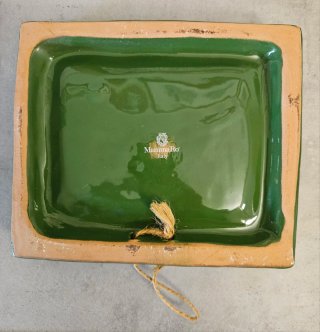 Ceramica decorativa asino verde