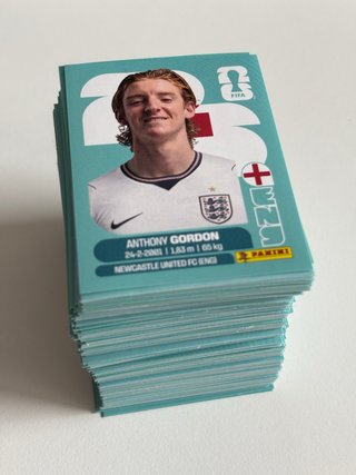 Lote 250 cromos Panini Mundial 2026