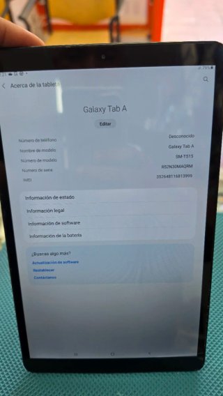Samsung Tab A T515 4G y WiFi