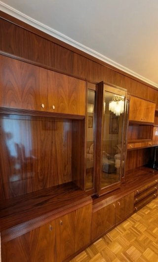 Mueble Modular de Salón - Madera Sapeli (4,40-6m)