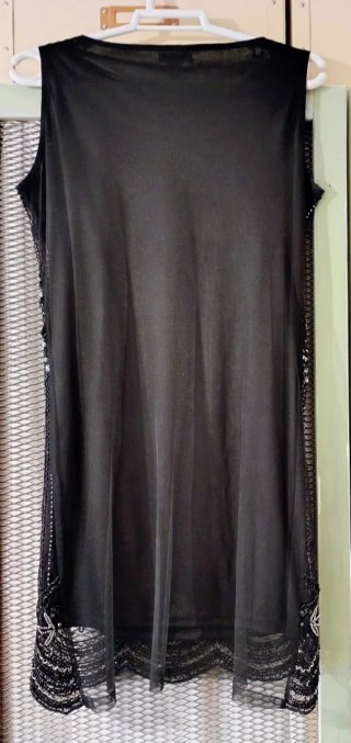 Vestido de fiesta SuiteBlanco estilo años 20