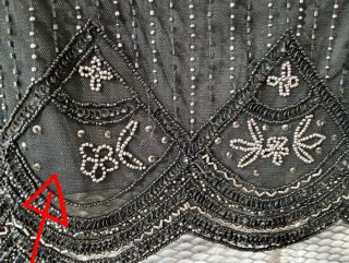 Vestido de fiesta SuiteBlanco estilo años 20