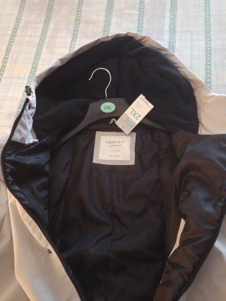 Chaquetón Anorak gris claro Talla XXL