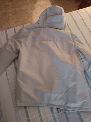 Chaquetón Anorak gris claro Talla XXL