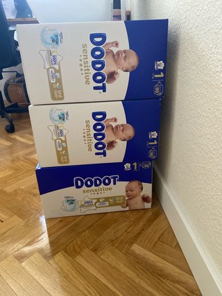 3 Cajas Dodot Sensitive Talla 1 (270 pañales)