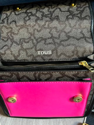 Bolso Tous Audree Negro y Rosa