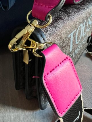 Bolso Tous Audree Negro y Rosa