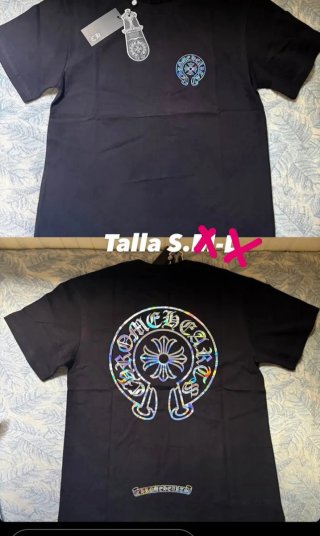 Camiseta Chrome Hearts Negra Talla S