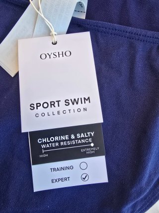 Bañador Oysho Natación Talla S Azul Marino