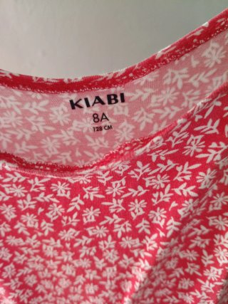 Vestido menina vermelho estampado