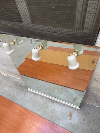 Espejo de baño con apliques 100x80