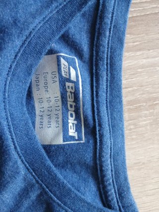Camiseta Babolat Azul Niños Talla 10-12