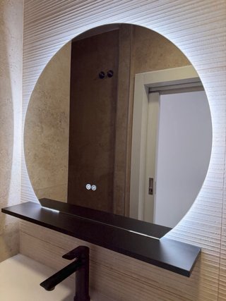 Espejo Redondo Baño con Luz LED