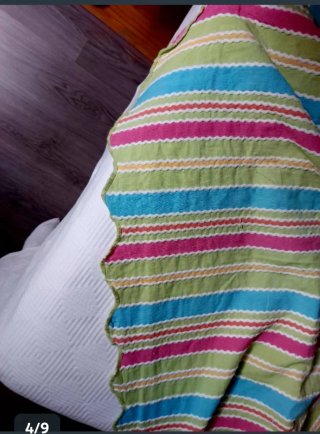 Lote 2 Colchas algodón cama 80/90 Las 3 Plumas.