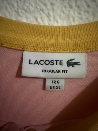 Camiseta Lacoste Rosa Talla XL 6