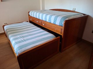 Cama nido madera maciza cerezo