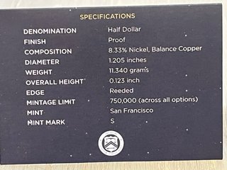 Apollo 11 50th Anniversary 2019 Proof Half Dollar