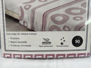 Juego de sábanas, 3 piezas