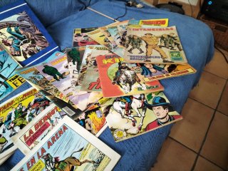 Lote de tebeos de aventuras antiguos 37 unidades