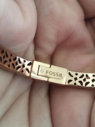 Pulsera Fossil Dorada Esclava