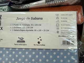 Juego de sábanas, 3 piezas