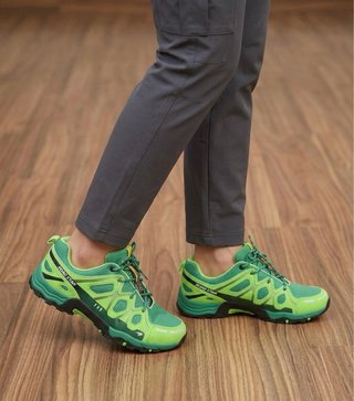 Zapatillas Trail Running Road Star Verdes
