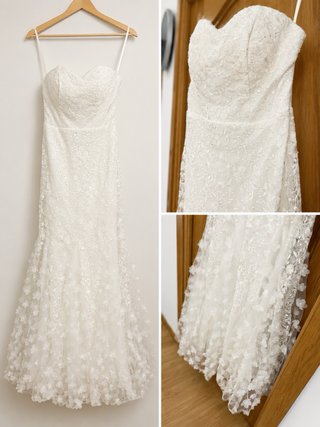 Vestido de Novia Sirena Encaje Flores