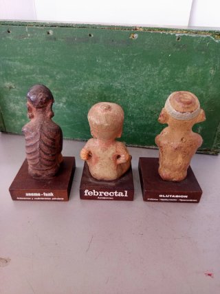 Figuras Precolombinas Laboratorio Funke vintage