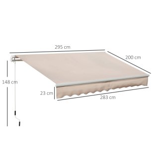 Tenda da Sole per Esterno a Bracci Avvolgibile con