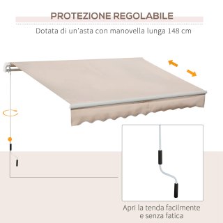Tenda da Sole per Esterno a Bracci Avvolgibile con
