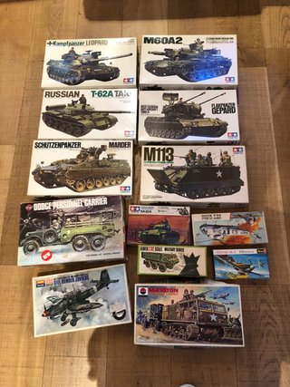 Lotto 13 scatole vuote modellismo vintage
