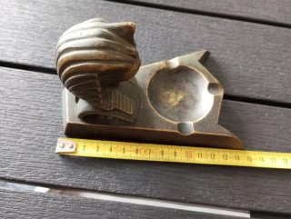 Posacenere/Brucia incenso ottone vintage