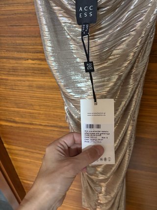 Vestido Access dorado talla 38