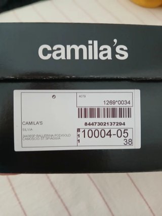 Zapatos Camila's Beige/Dorado Talla 38