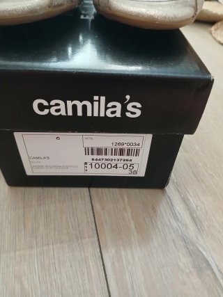 Zapatos Camila's Beige/Dorado Talla 38
