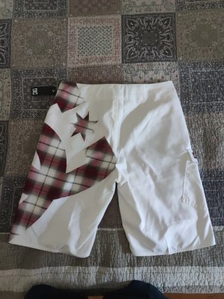 Bañador DC Blanco con Cuadros
