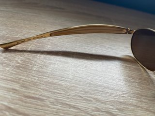 Occhiali da sole Bottega Veneta dorati e marroni