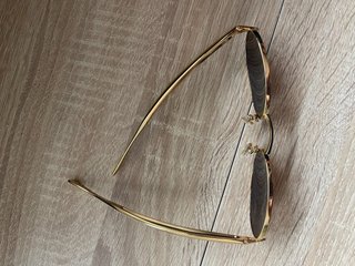 Occhiali da sole Bottega Veneta dorati e marroni