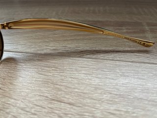 Occhiali da sole Bottega Veneta dorati e marroni