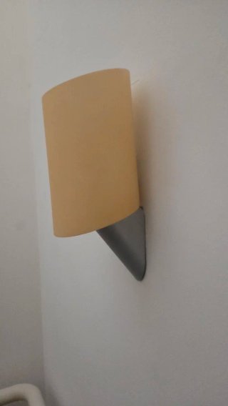 Aplique de pared beige y gris