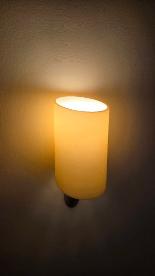 Aplique de pared beige y gris