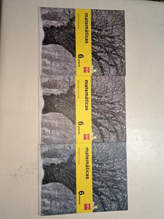 Los 3 libros de matemáticas 6⁰ Primaria SM. Nuevos