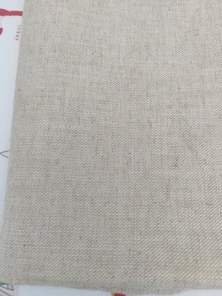 Retal tela de saco de algodón y fibras de lino