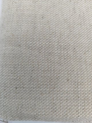 Retal tela de saco de algodón y fibras de lino