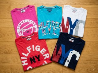 Lote 5 Camisetas manga corta Tommy Hilfiger