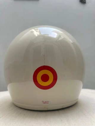 Casco Moto Vintage Blanco Talla L/XL